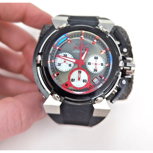 Invicta Coalition Forces Chronograph Model 22442 Black Red...